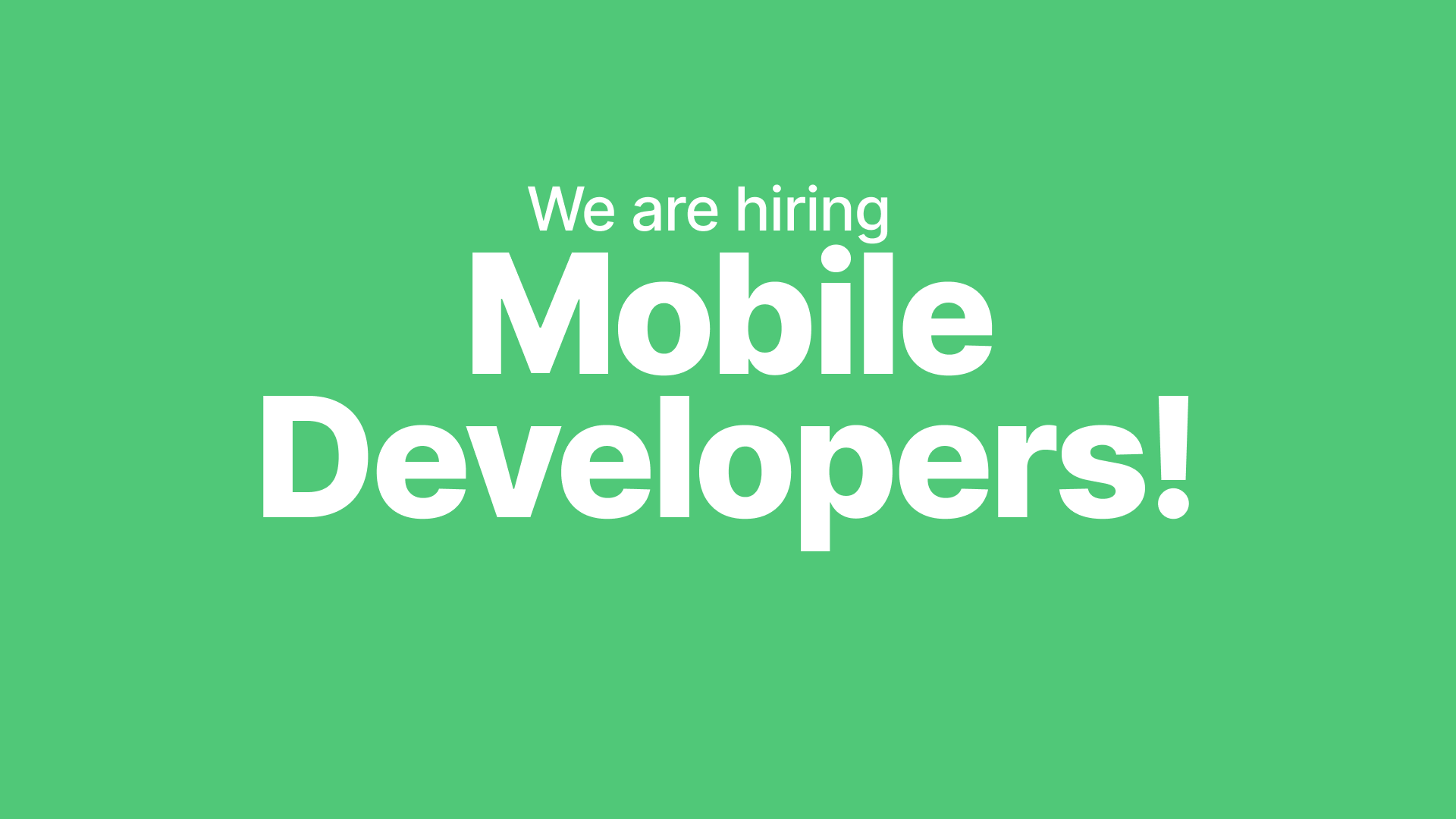 We're hiring: Mobile Developer (React Native)(m/f/d, 40hrs/week, 0-100% Remote)