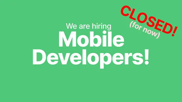 We're hiring: Mobile Developer (React Native)(m/f/d, 10–40 hrs/week, 0-100% Remote)