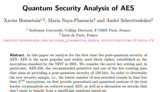 AES Analysis PDF